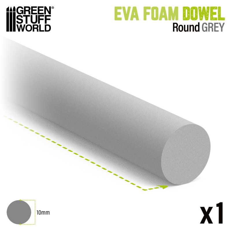 EVA foam dowels - Round 10mm