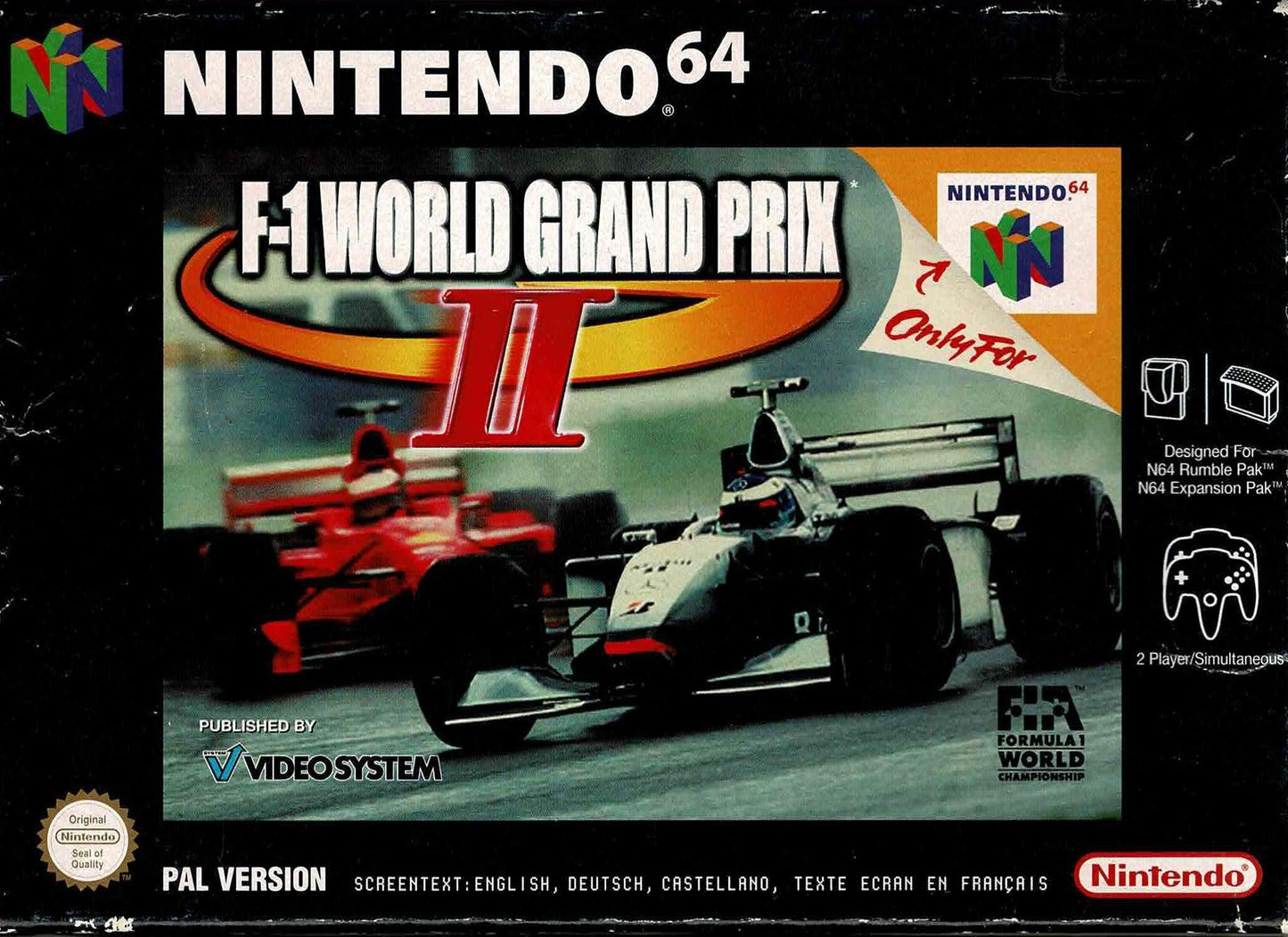 F-1 World Grand Prix II i æske - ZZGames.dk