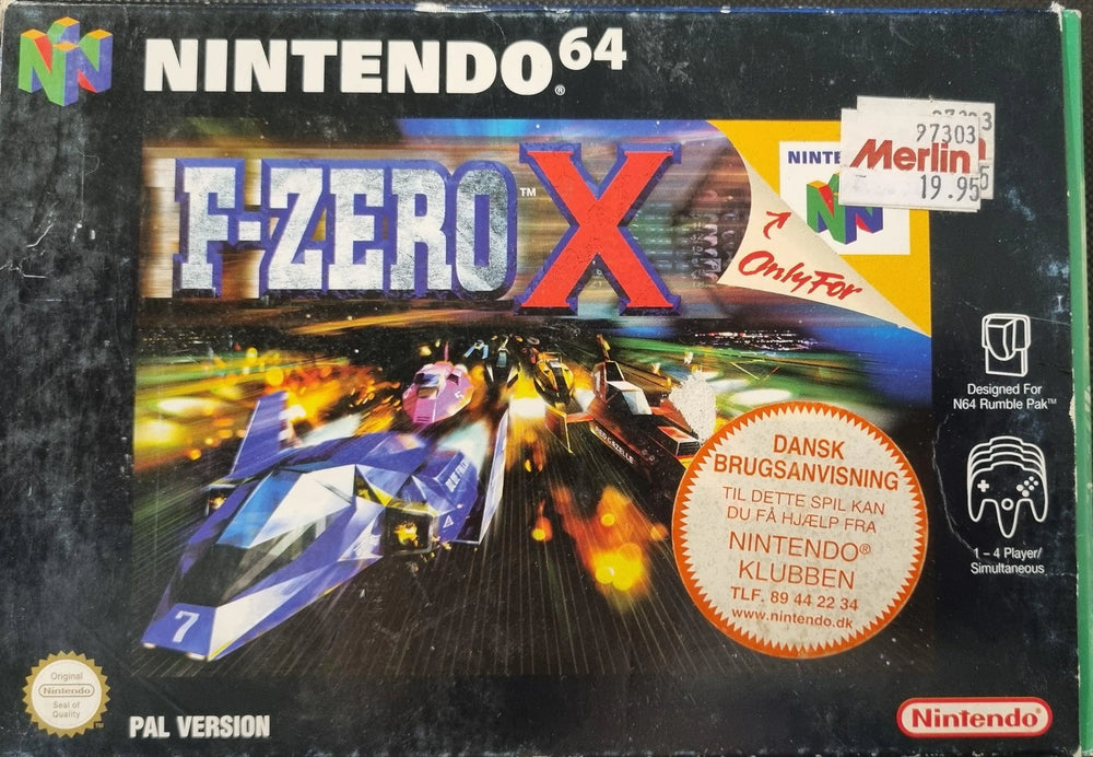 F-Zero X i æske - ZZGames.dk