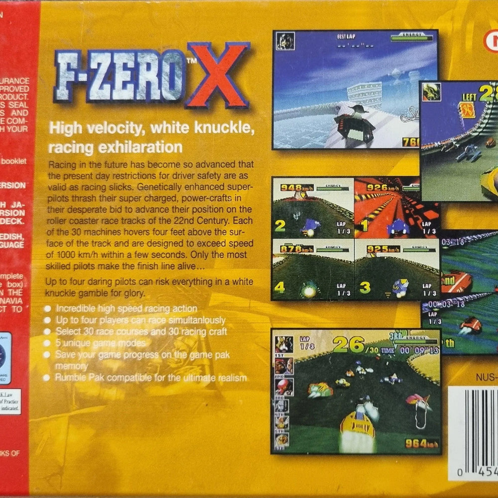 F-Zero X i æske - ZZGames.dk