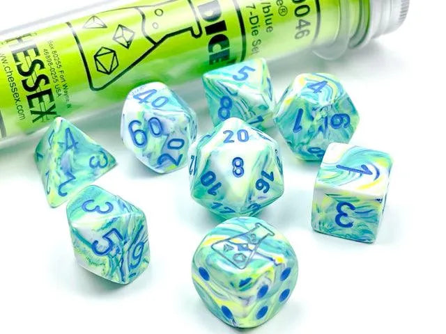 Festive 7-Die Set - Garden/blue - ZZGames.dk