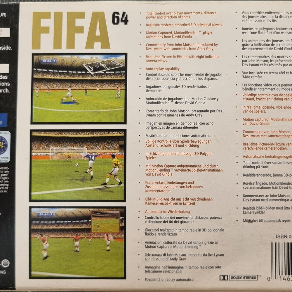 Fifa 64 i æske (kosmetiske fejl) - ZZGames.dk