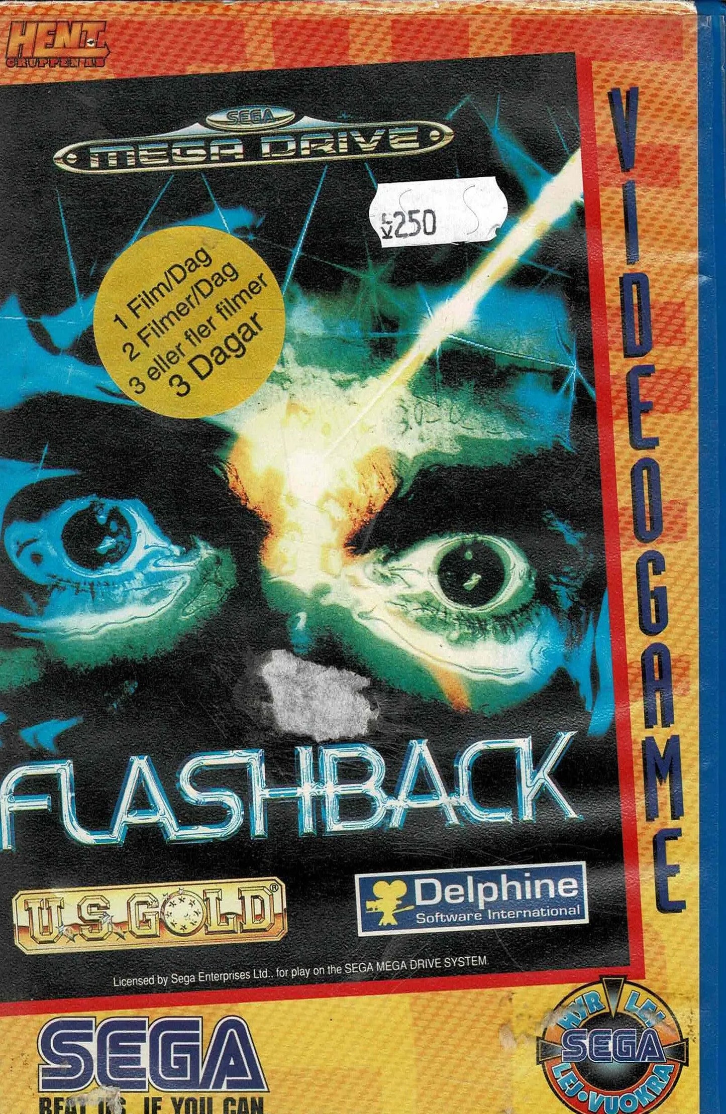 Flashback Udlejningsæske (u. manual) - ZZGames.dk