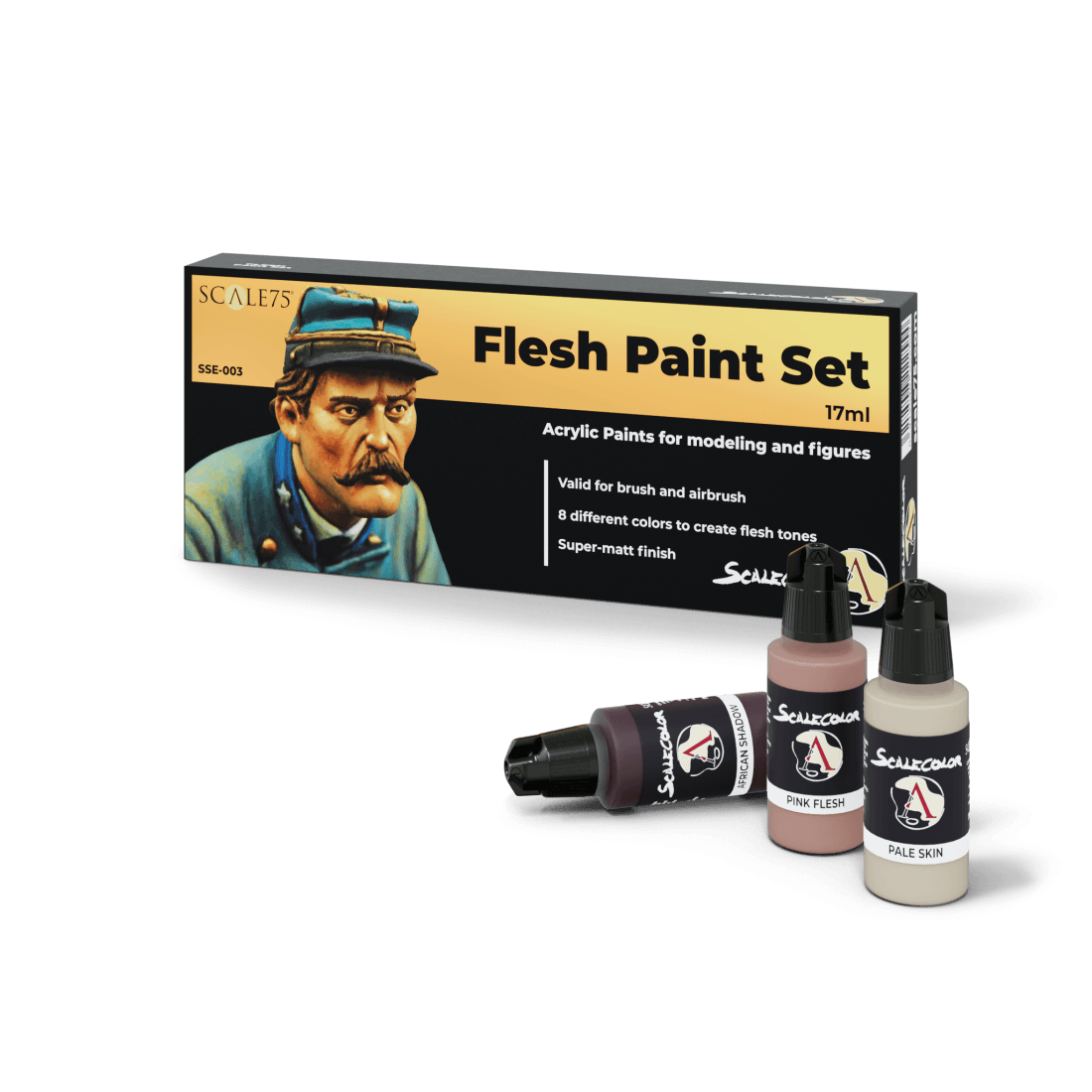 FLESH Paint Set (8x17mL) - ZZGames.dk