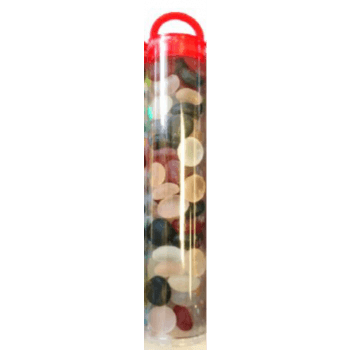 Gaming Glass Stones in Tube - Assorted Frosted (40) - ZZGames.dk
