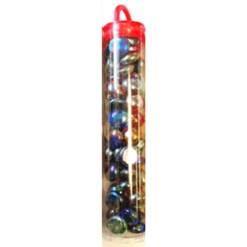 Gaming Glass Stones in Tube - Assorted Iridized (40) - ZZGames.dk