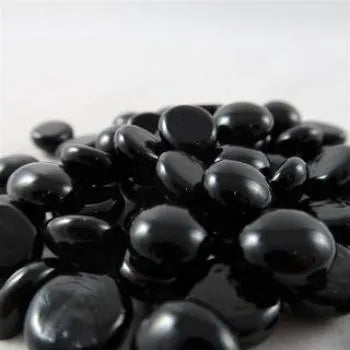 Gaming Glass Stones in Tube - Black Glass (40) - ZZGames.dk