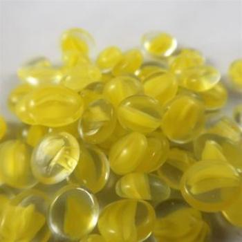 Gaming Glass Stones in Tube - Catseye Yellow (40) - ZZGames.dk