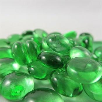 Gaming Glass Stones in Tube - Crystal Light Green (40) - ZZGames.dk