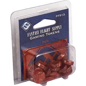 Gaming Tokens - Red - ZZGames.dk