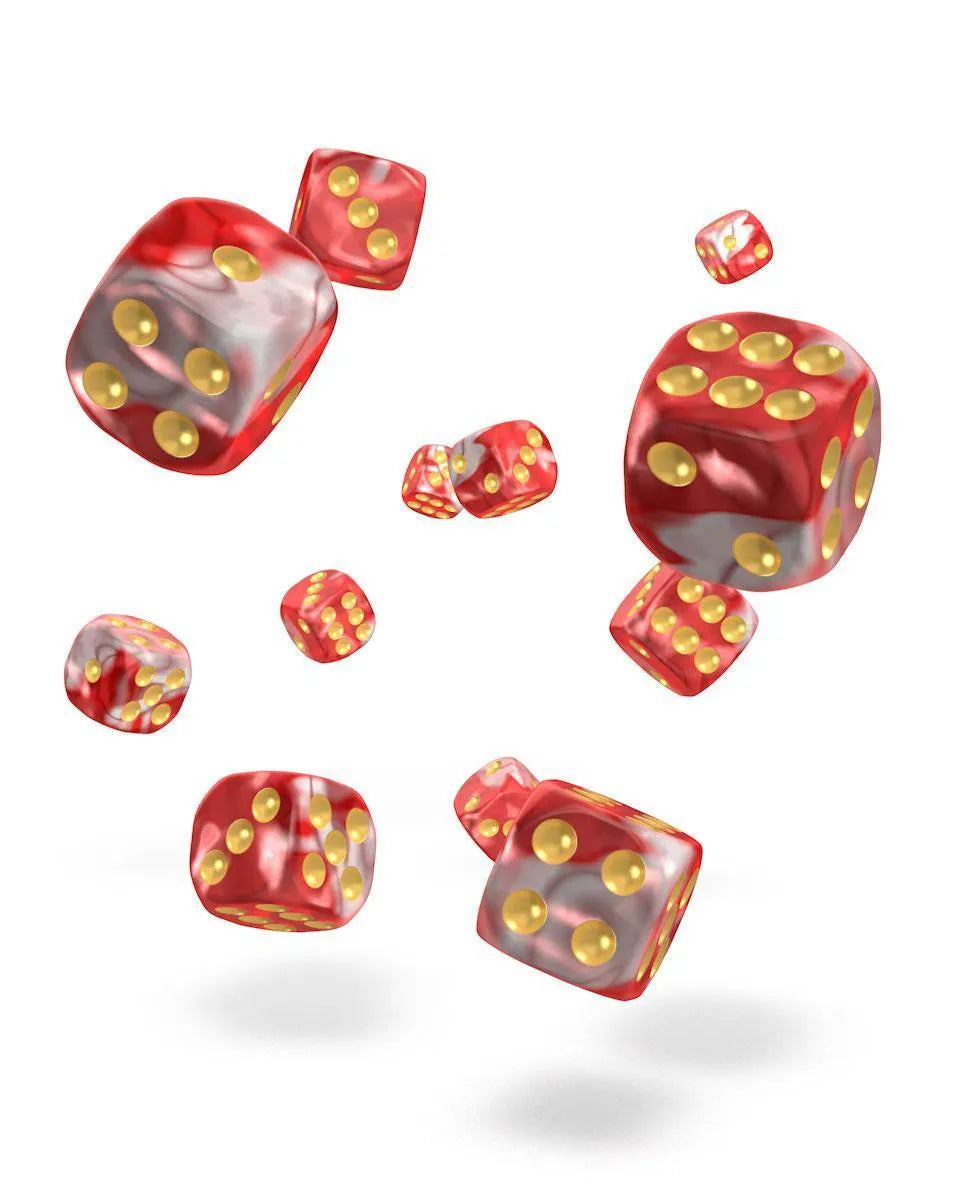 GEMIDICE: Red Sky 12mm (36 pcs) - ZZGames.dk