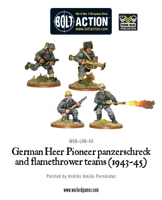 German Heer Pioneer, Panzerschrek/Flame - ZZGames.dk