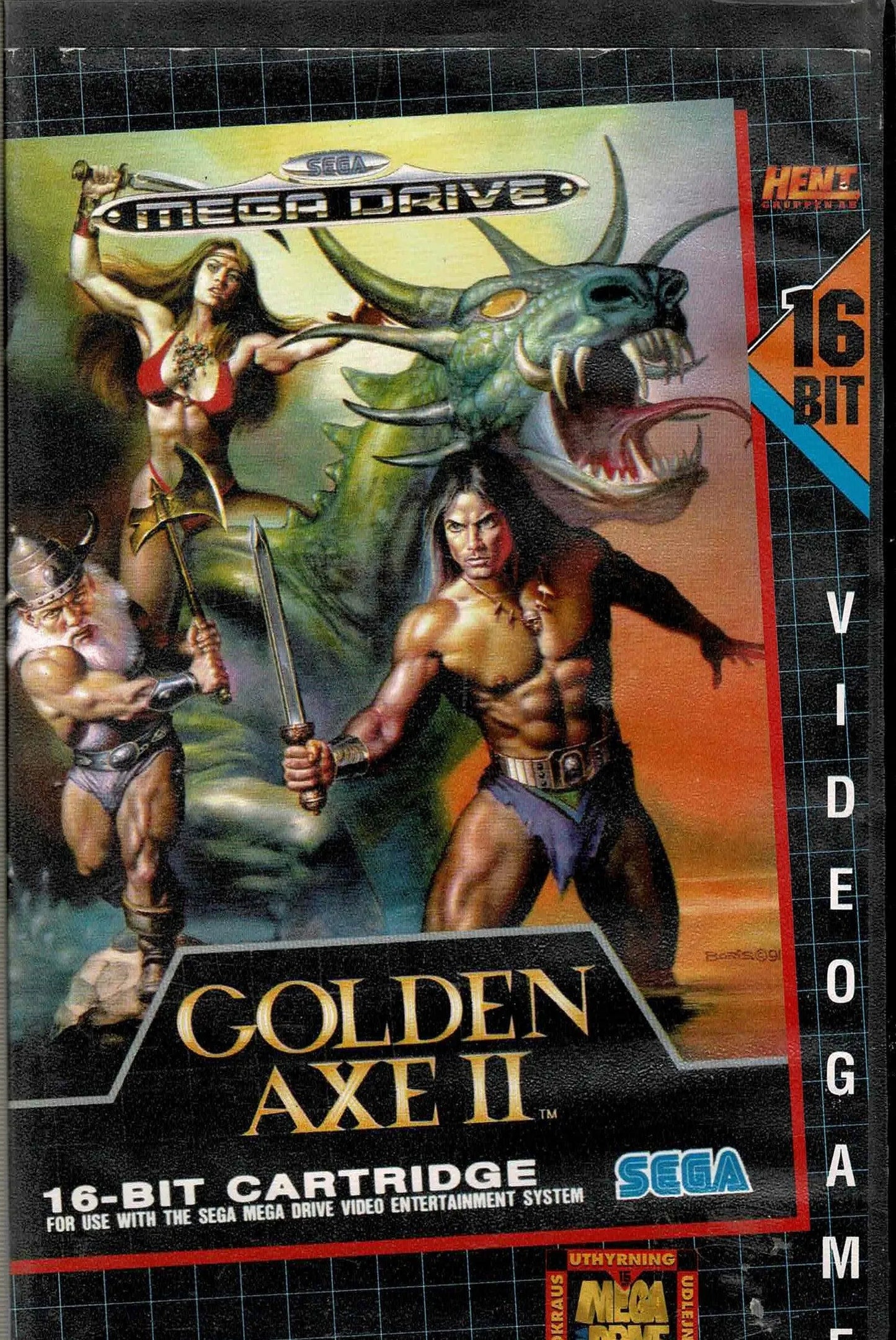 Golden Axe 2 Udlejningsæske (slidt æske) - ZZGames.dk