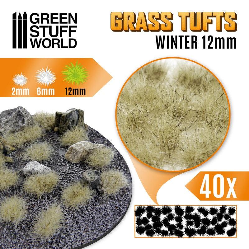 Grass TUFTS - 12mm self-adhesive - WINTER - ZZGames.dk
