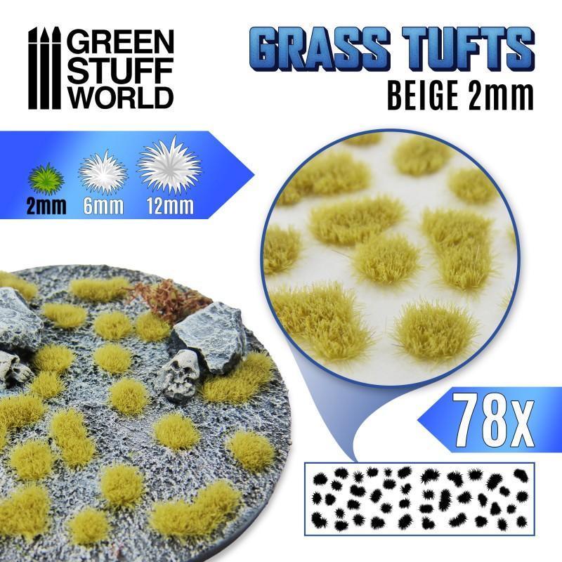 Grass TUFTs 2mm - BEIGE - ZZGames.dk