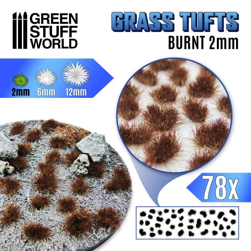 Grass TUFTS - 2mm self-adhesive - Burnt - ZZGames.dk
