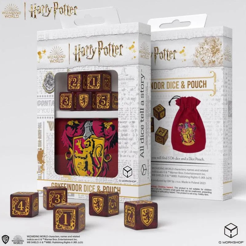 
                  
                    Harry Potter - Gryffindor Dice & Pouch - ZZGames.dk
                  
                