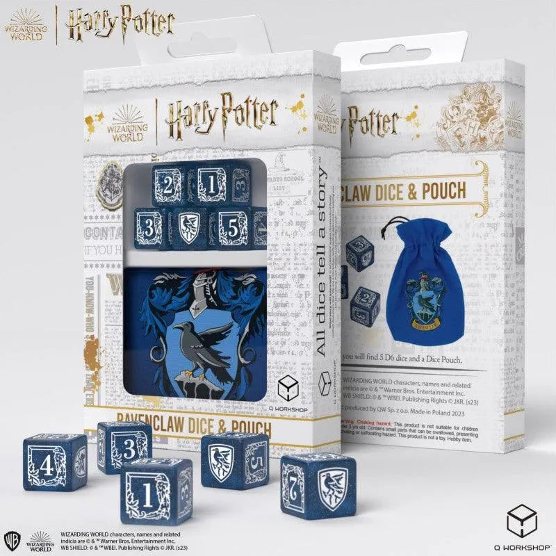 Harry Potter - Ravenclaw Dice & Pouch - ZZGames.dk