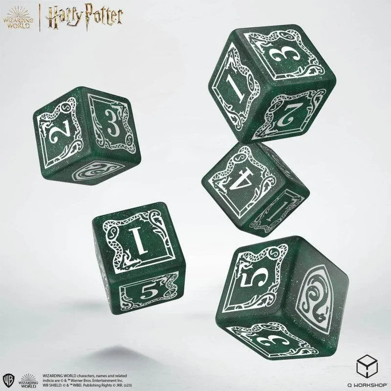 Harry Potter - Slytherin Dice & Pouch - ZZGames.dk