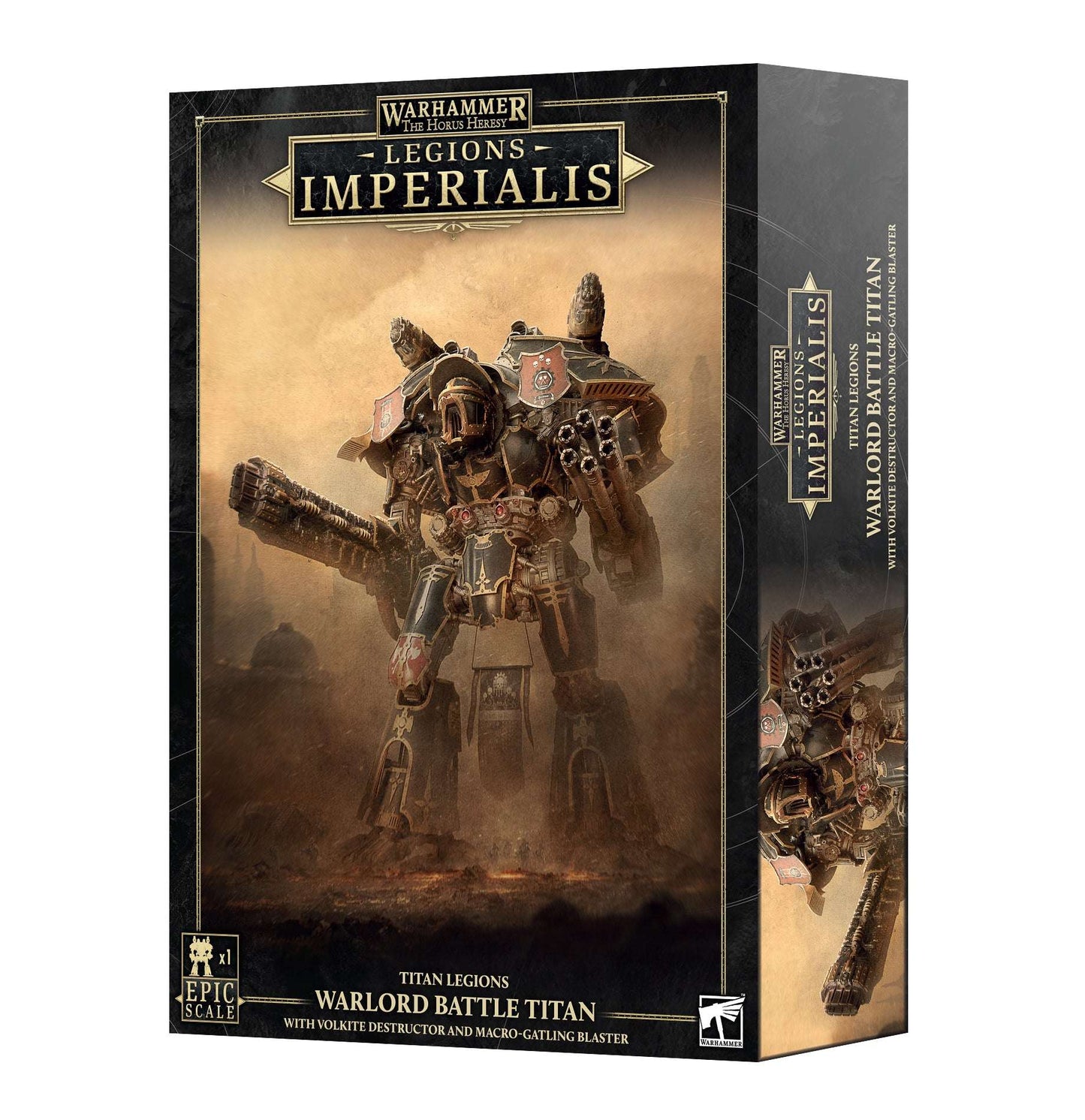 Legions Imperialis: Warlord Titan with Volkite Destructor and Macro‑Gatling Blaster