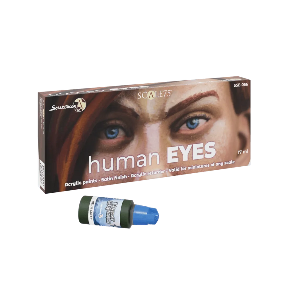 Human Eyes Paint Set (8x17ml) - ZZGames.dk