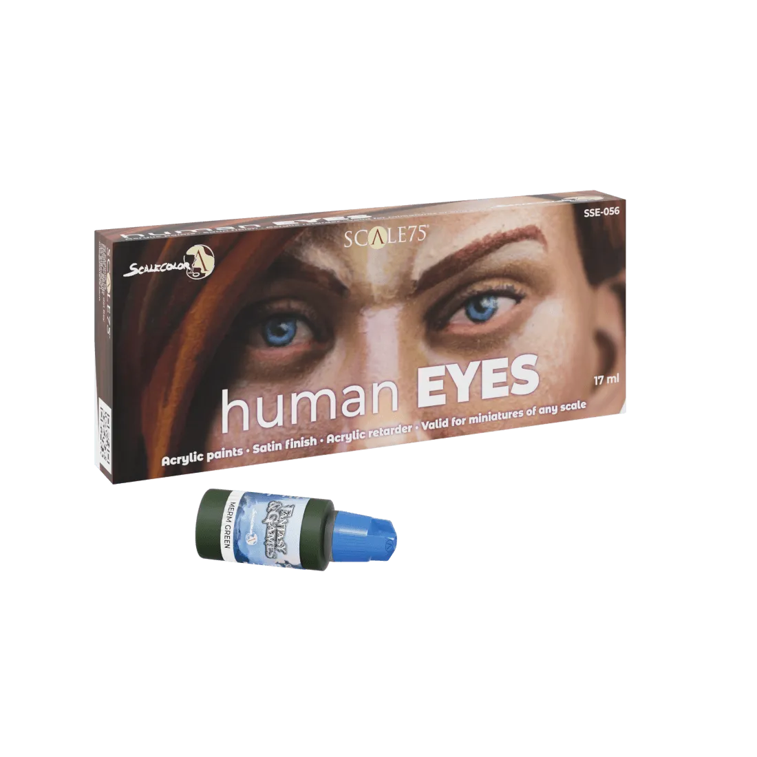 Human Eyes Paint Set (8x17ml) - ZZGames.dk