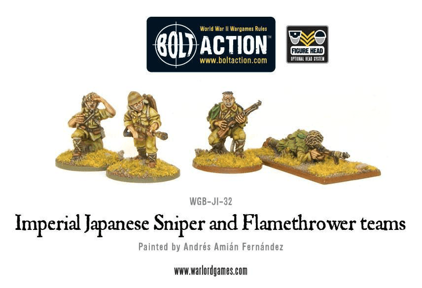 Imperial Japanese Sniper and Flamethrower teams - ZZGames.dk