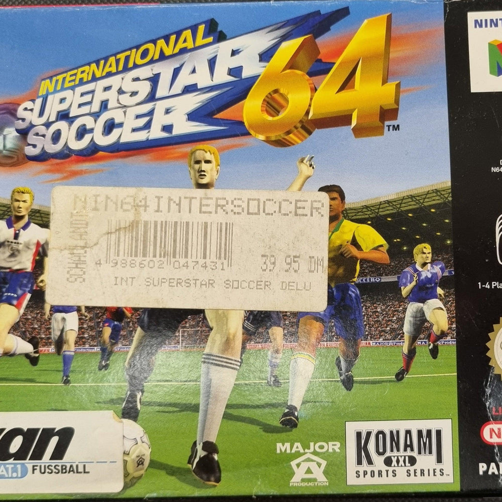 International Superstar Soccer 64 i æske (kosmetiske fejl) - ZZGames.dk