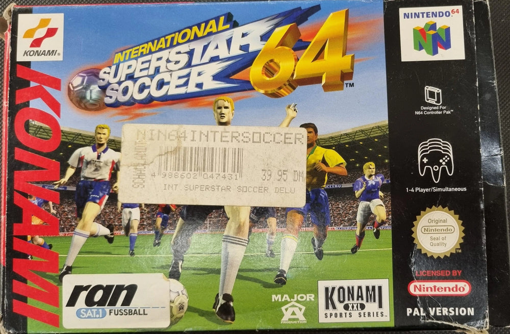 International Superstar Soccer 64 i æske (kosmetiske fejl) - ZZGames.dk