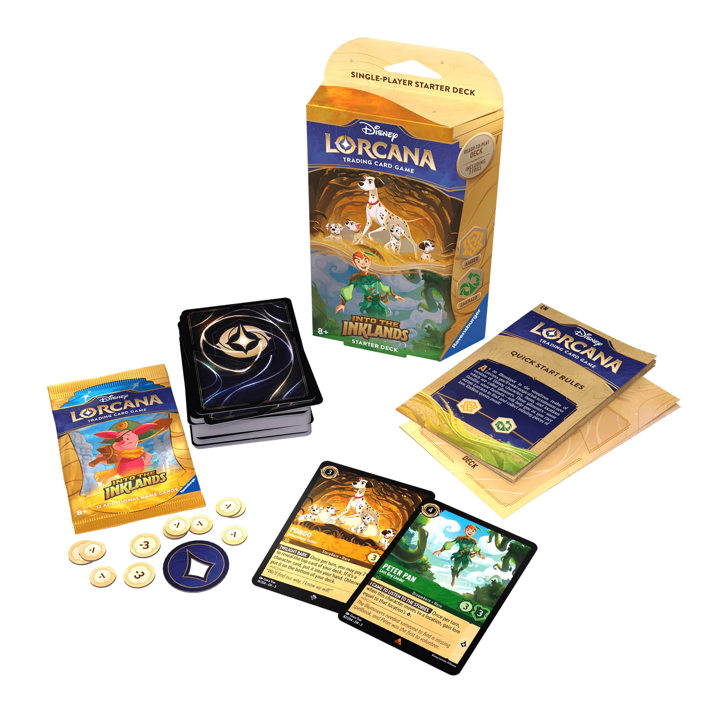 Into the Inklands - Starter Deck (Amber / Emerald) - ZZGames.dk
