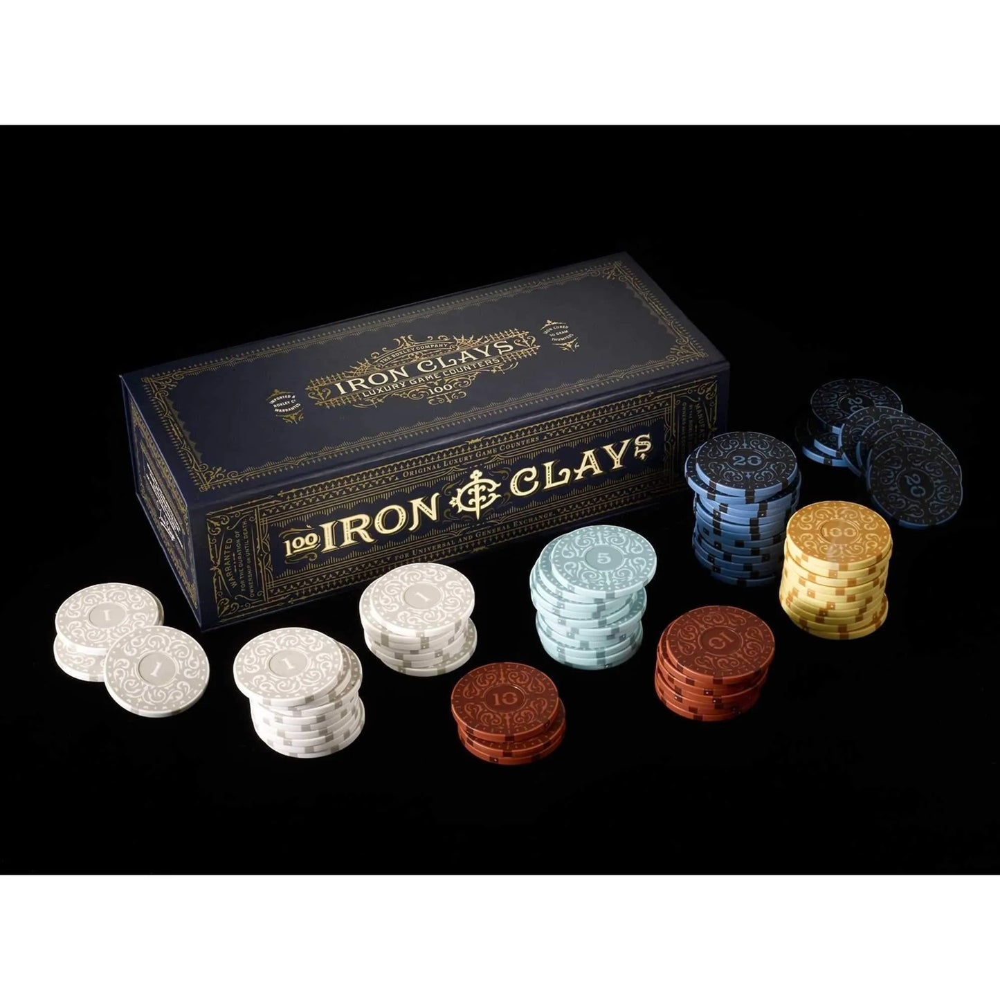 Iron Clays Retail Edition Gaming Counters - ZZGames.dk