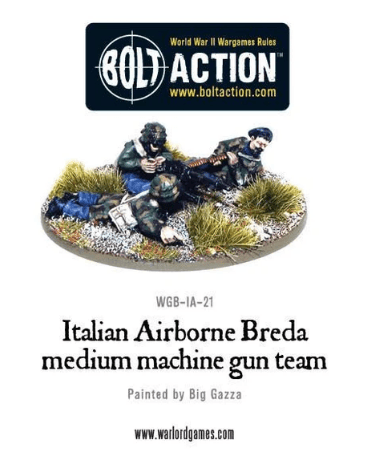 Italian Airborne Breda medium machine gun team - ZZGames.dk