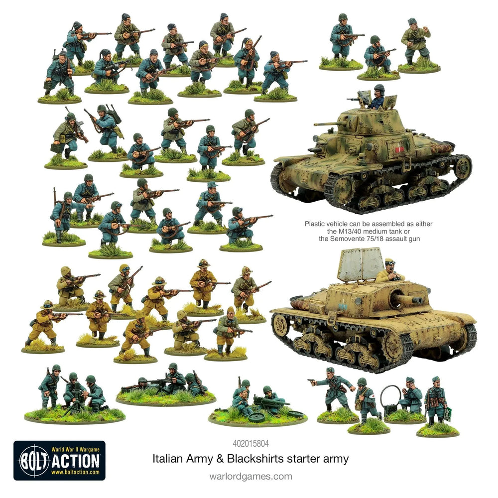 Italian Army & Blackshirts Starter Army - ZZGames.dk