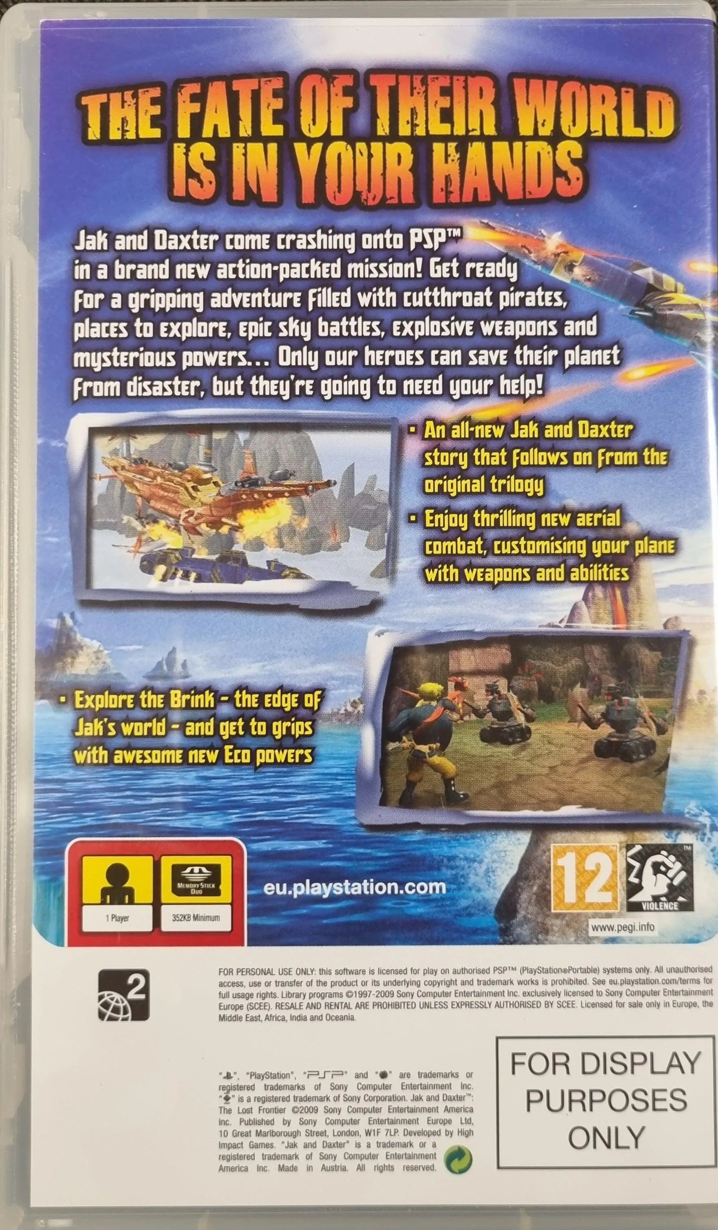 Jak and Daxter: The Lost Frontier (Display Purpose Only, u. manual) - ZZGames.dk
