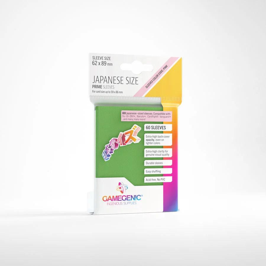 JAPANESE SIZE PRIME SLEEVES Green - ZZGames.dk