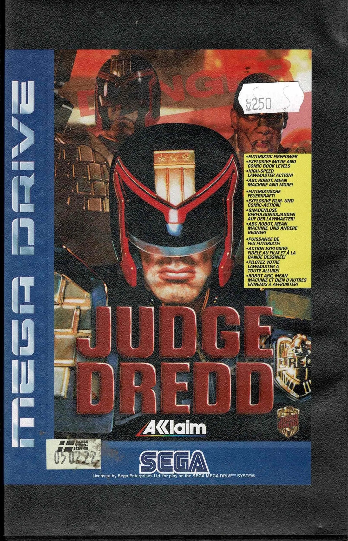 Judge Dredd Udlejningsæske (u. manual) - ZZGames.dk