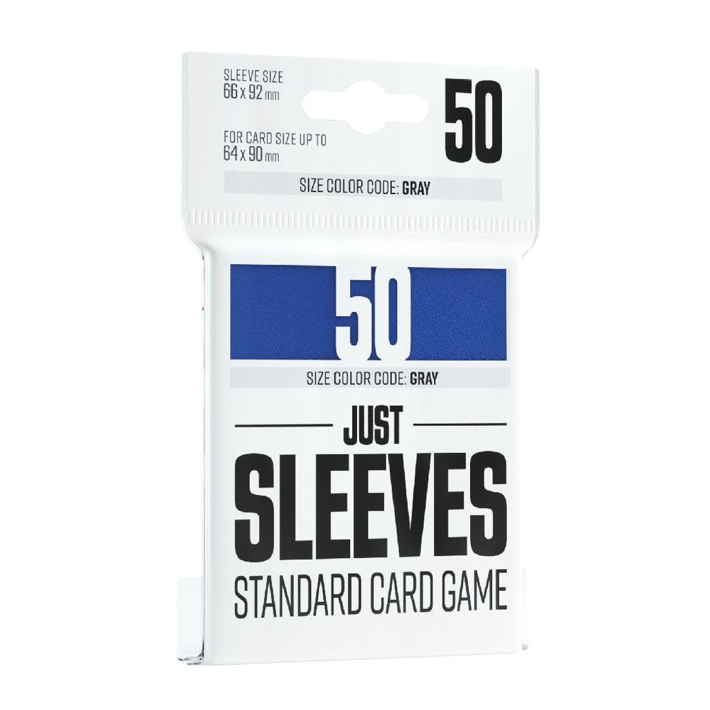 JUST SLEEVES - STANDARD CARD GAME BLUE (66x92mm) - ZZGames.dk