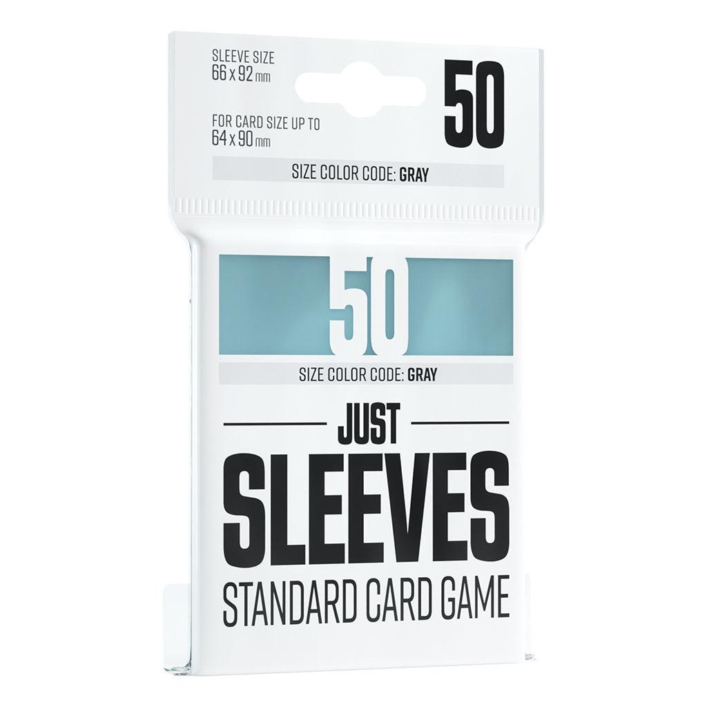 JUST SLEEVES - STANDARD CARD GAME CLEAR (66x92mm) - ZZGames.dk