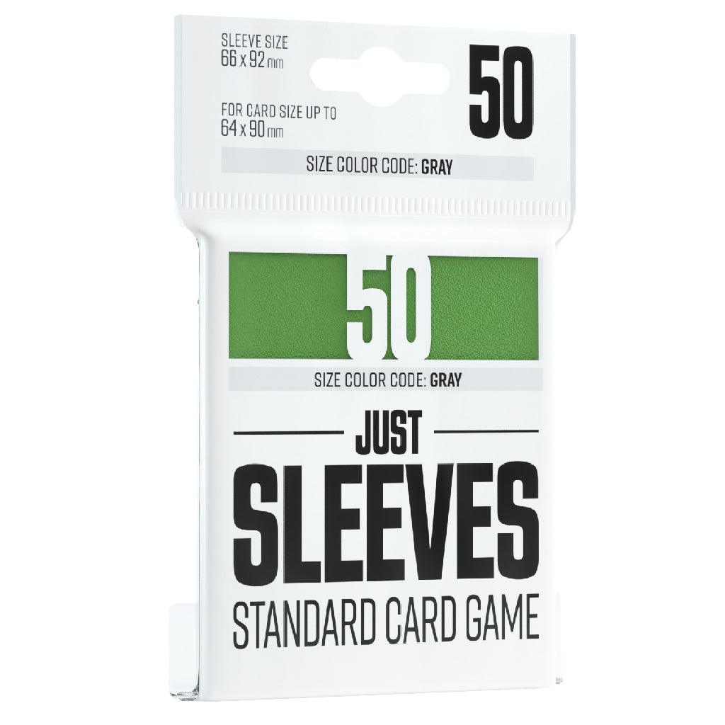 JUST SLEEVES - STANDARD CARD GAME GREEN (66x92mm) - ZZGames.dk