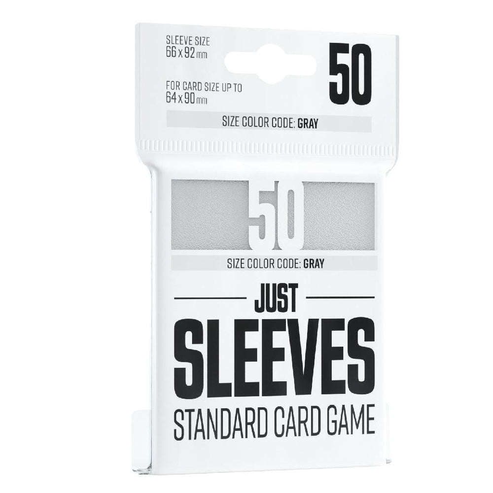 JUST SLEEVES - STANDARD CARD GAME WHITE (66x92mm) - ZZGames.dk