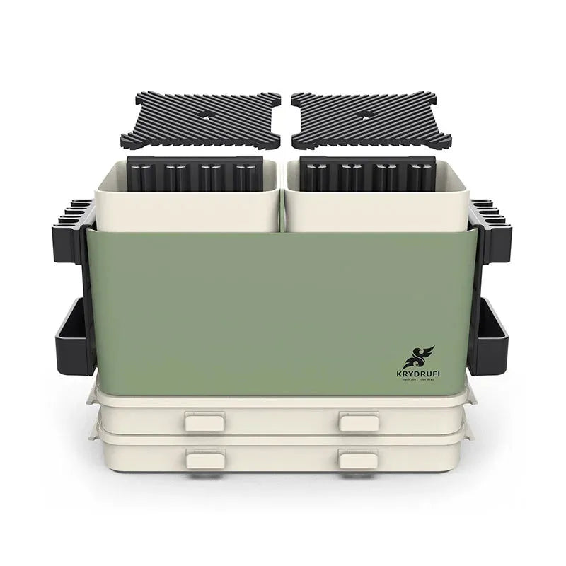 All in One Modular Box Standard Set Wet Palette Edition (Green/Sand)
