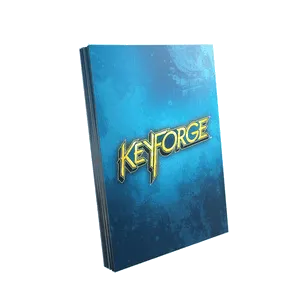 KeyForge Logo Sleeves - Blue (66x92mm) - ZZGames.dk