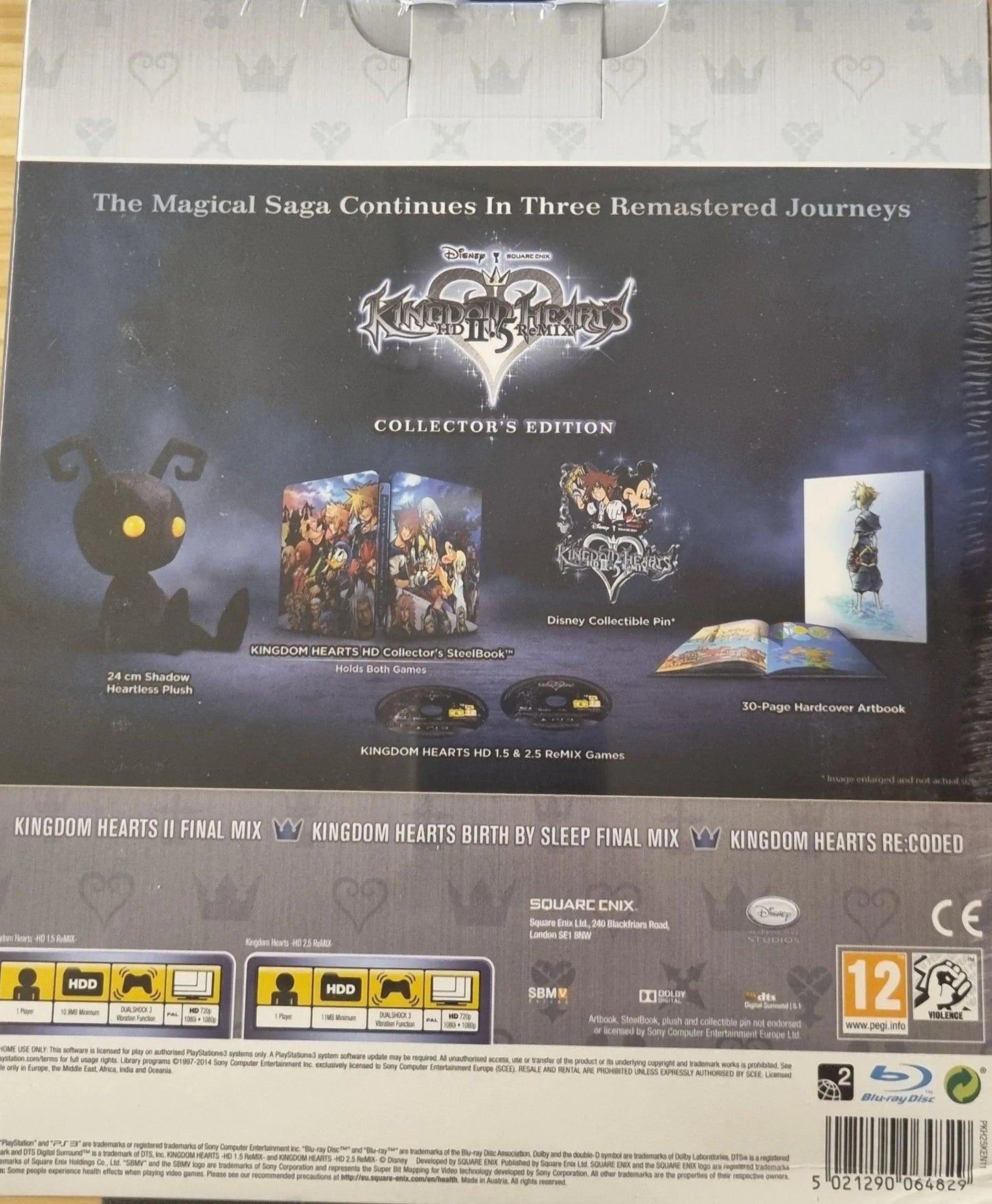 Kingdom Hearts -HD 2.5 ReMIX- Collector's Edition (Forseglet) (M. mindre brud i forseglingen) - ZZGames.dk