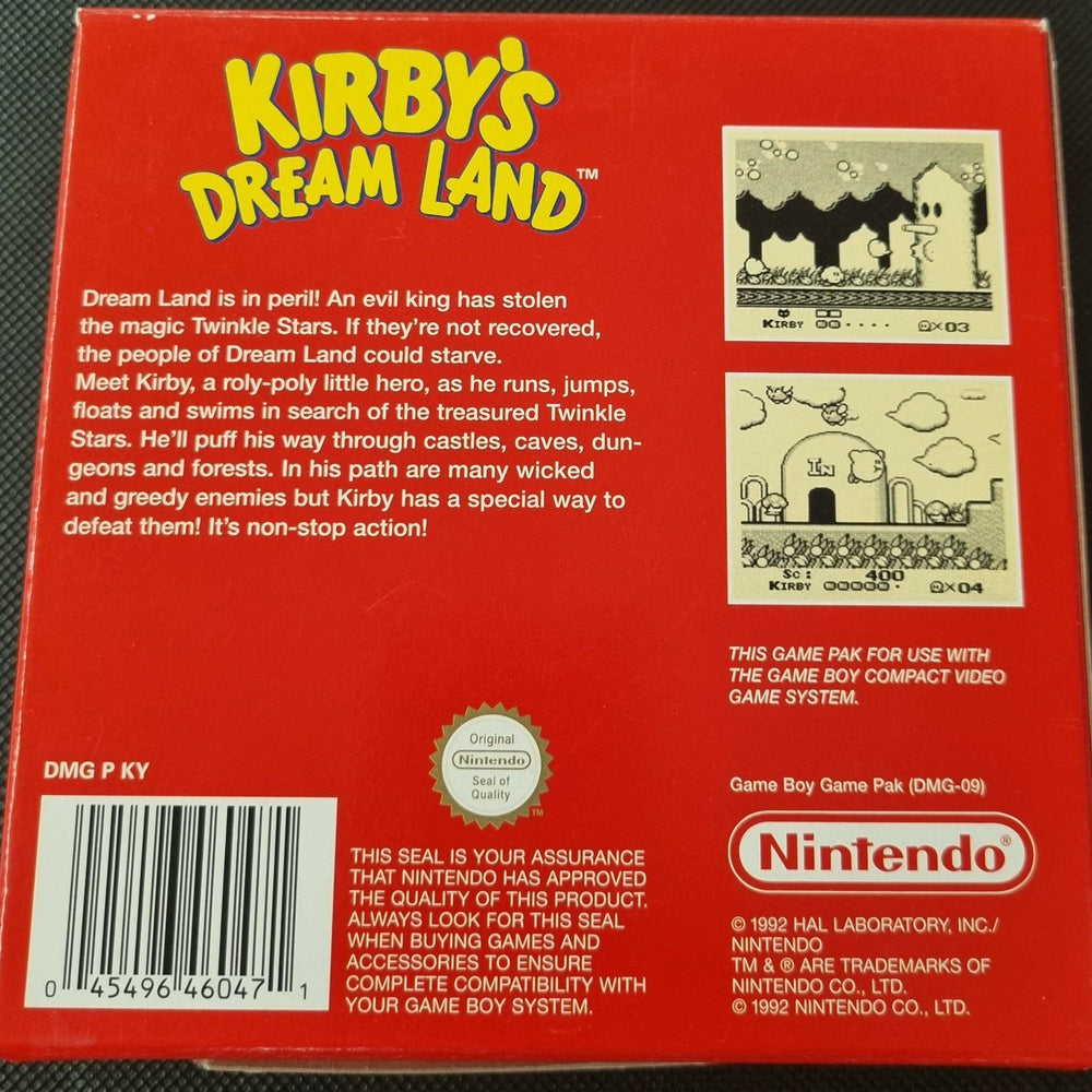 Kirby's Dream Land i æske (Nintendo Classics) (Revne i bunden) - ZZGames.dk