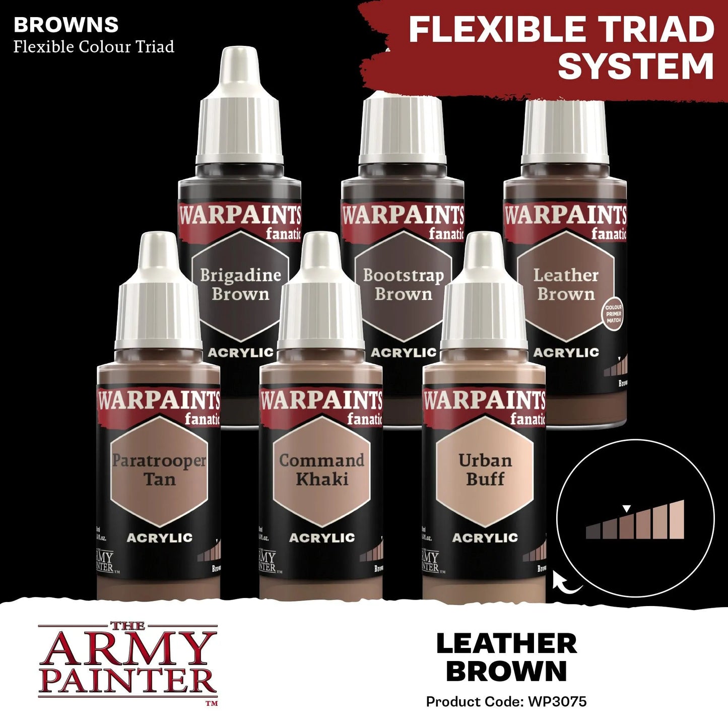 Leather Brown (Warpaints Fanatic Acrylics) - ZZGames.dk