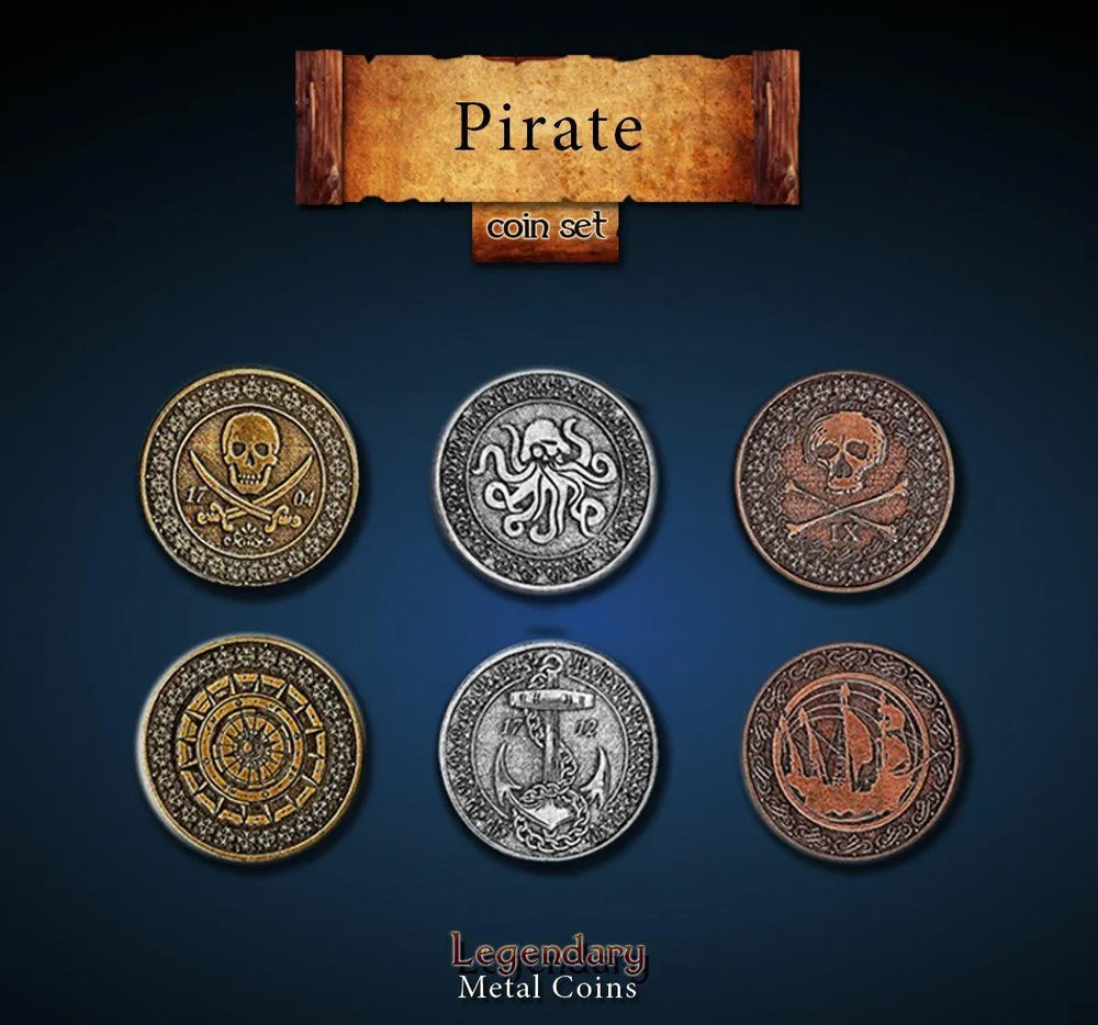 Legendary Metal Coins: Pirate - ZZGames.dk