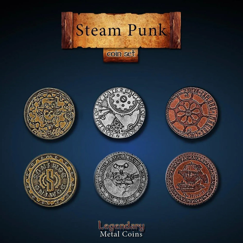 Legendary Metal Coins: Steampunk - ZZGames.dk