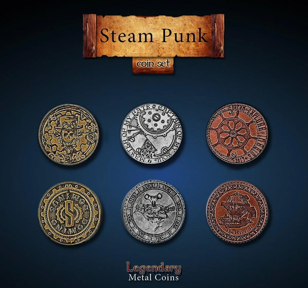 Legendary Metal Coins: Steampunk - ZZGames.dk