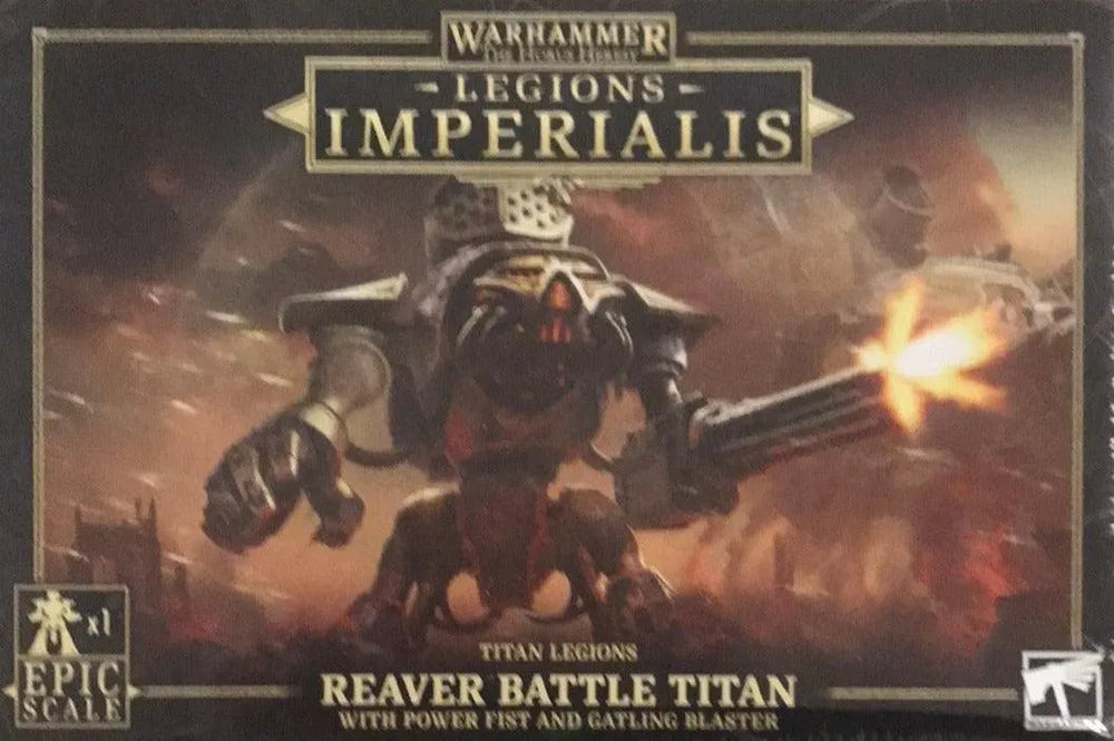 Legions Imperialis: Reaver Battle Titan With Power Fist And Gatling Blaster - ZZgames.dk