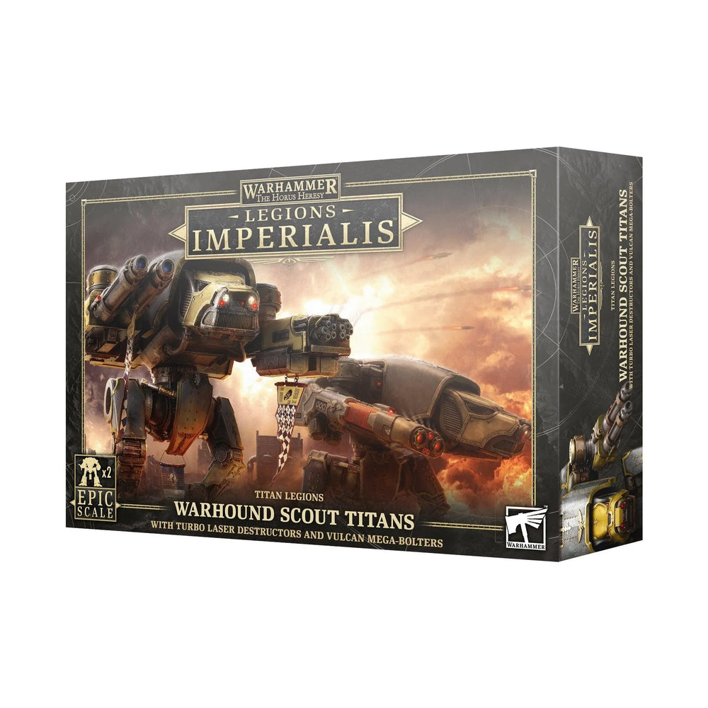 Legions Imperialis: Warhound Scout Titans With Turbo Laser Destructors And Vulcan Mega-Bolters - ZZgames.dk